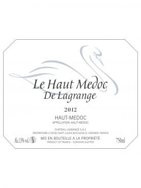 Le Haut Médoc de Lagrange 2012 6 bottles (6x75cl)