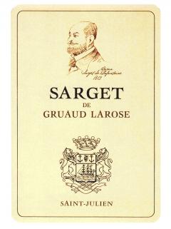 Sarget de Gruaud Larose 2018 6 bottles (6x75cl)