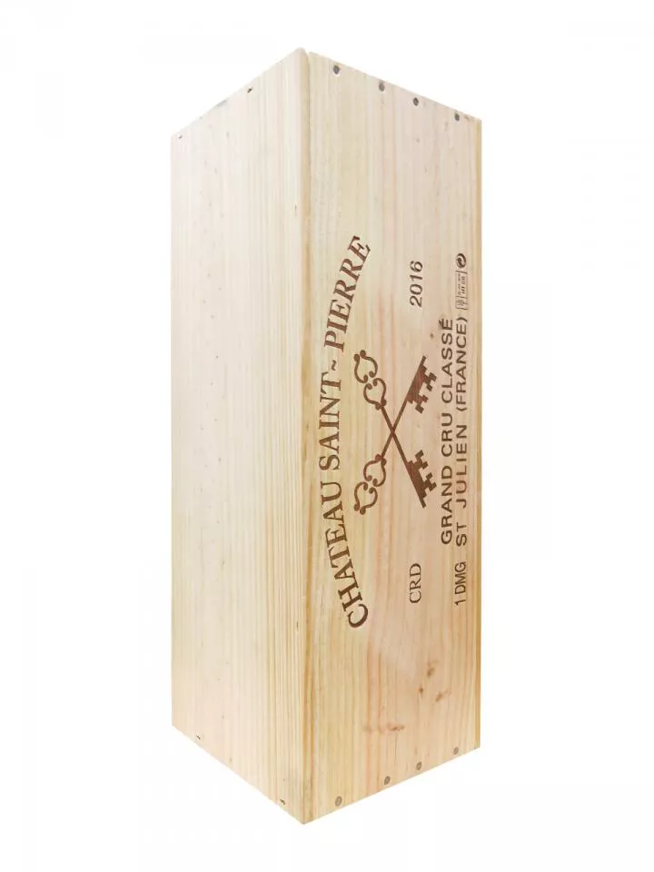 Château Saint-Pierre 2016 Original wooden case of one double magnum (1x300cl)