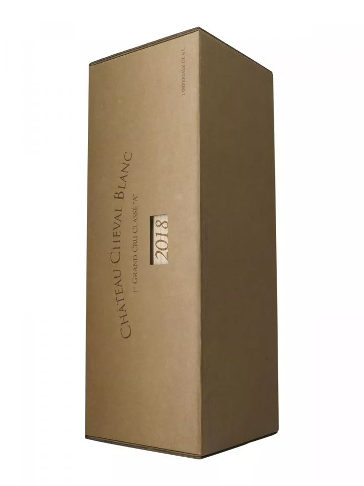 Château Cheval Blanc 2018 Original wooden case of one impériale (1x600cl)