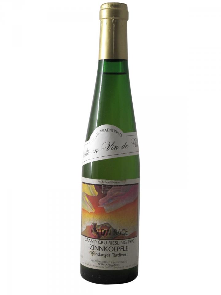 Riesling Grand Cru Zinnkoepfle Vendange Tardive Récolté en Vin de Glace Seppi Landmann 1990 Half bottle (37.5cl)