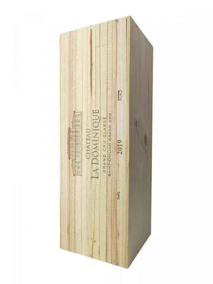 Château La Dominique 2019 Original wooden case of one impériale (1x600cl)