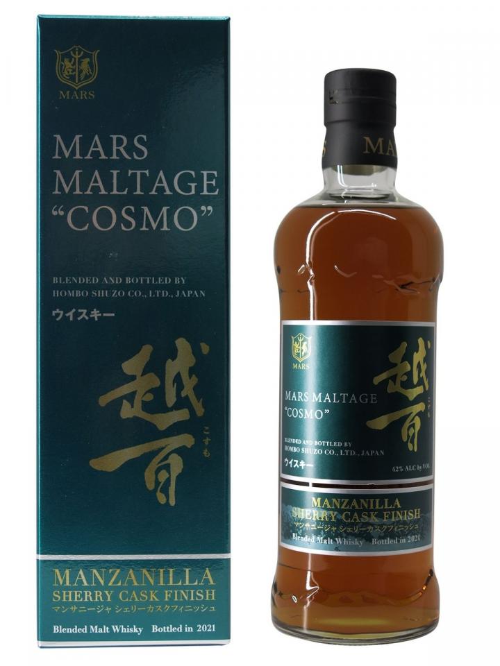 Whisky Cosmo Manzanilla Cask Finish 42° Mars Non vintage Coffret d'une bouteille (70cl)