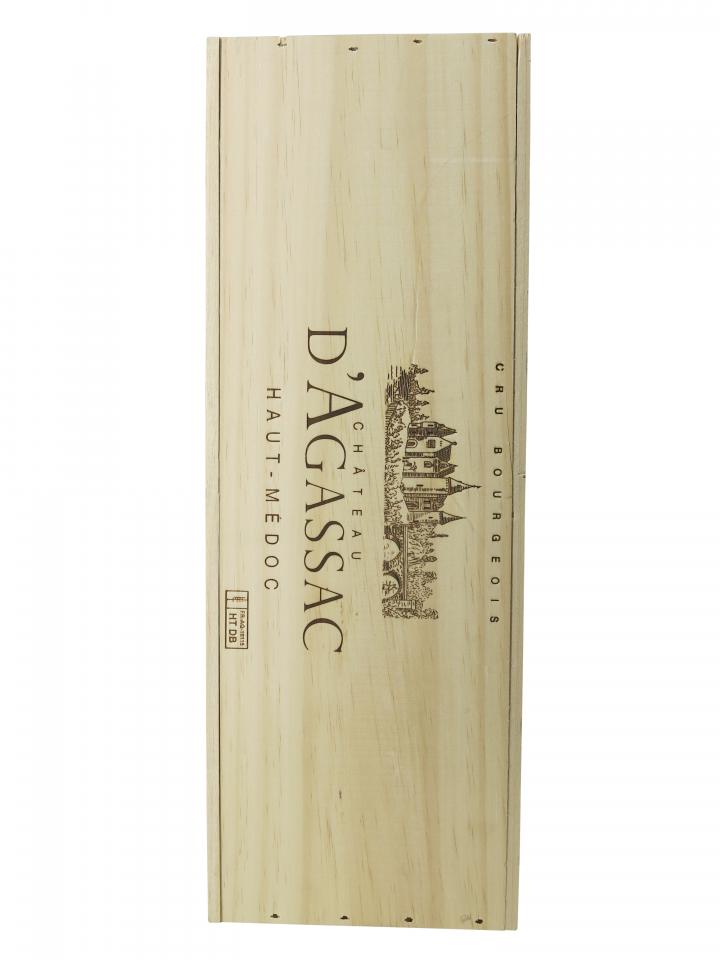 Château d'Agassac 2018 Original wooden case of one double magnum (1x300cl)