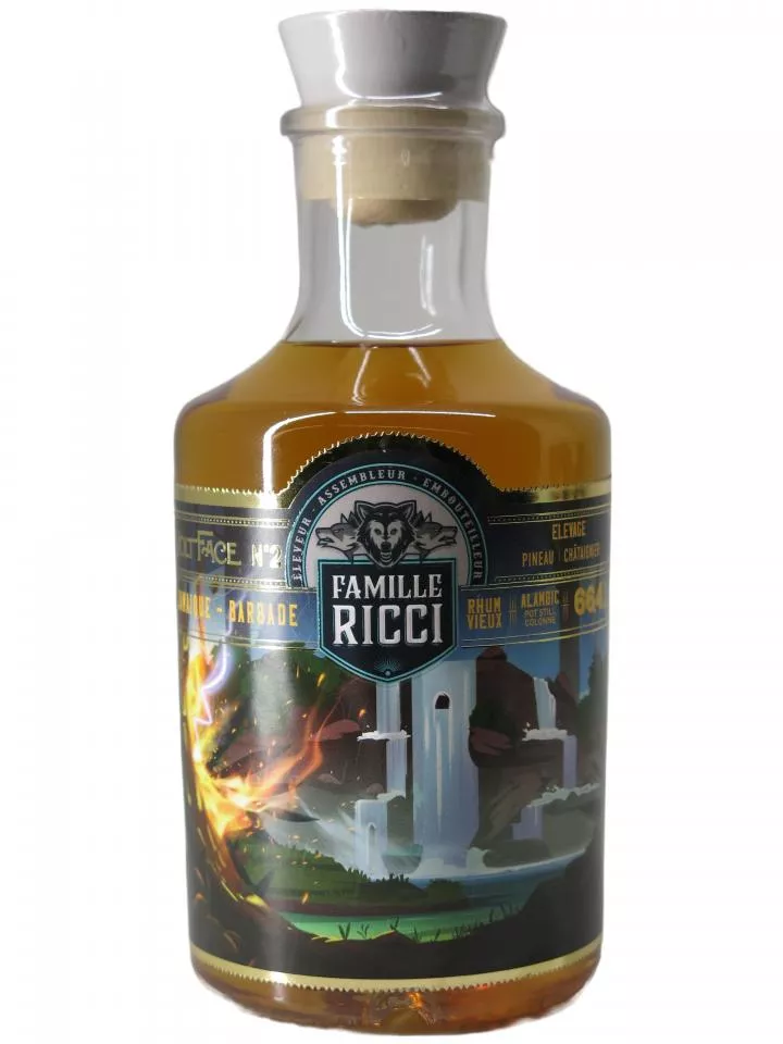 Rhum Volt Face N°2 - 66.4° Famille Ricci Bottle (50cl)