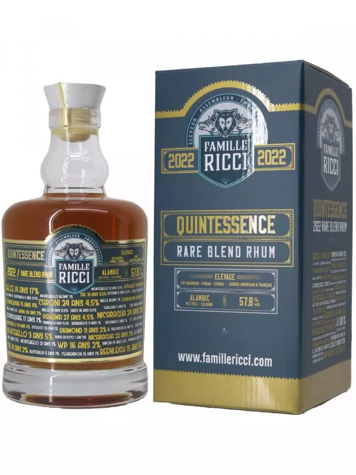Rhum Quintessence Famille Ricci 2022 Bottle (70cl)