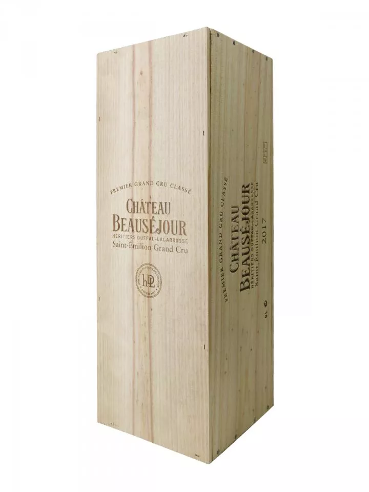 Château Beauséjour Duffau Lagarrosse 2017 Original wooden case of one impériale (1x600cl)