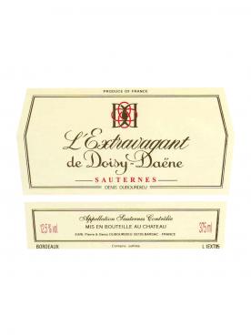 Château Doisy-Daëne L'Extravagant de Doisy-Daene 2009 Original wooden case of 12 half bottles (12x37.5cl)